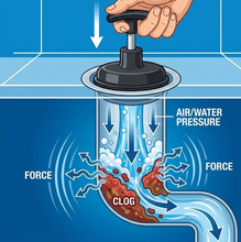 Drain Unblocker Pump for Kitchen, Sink & Toilet Cleaning